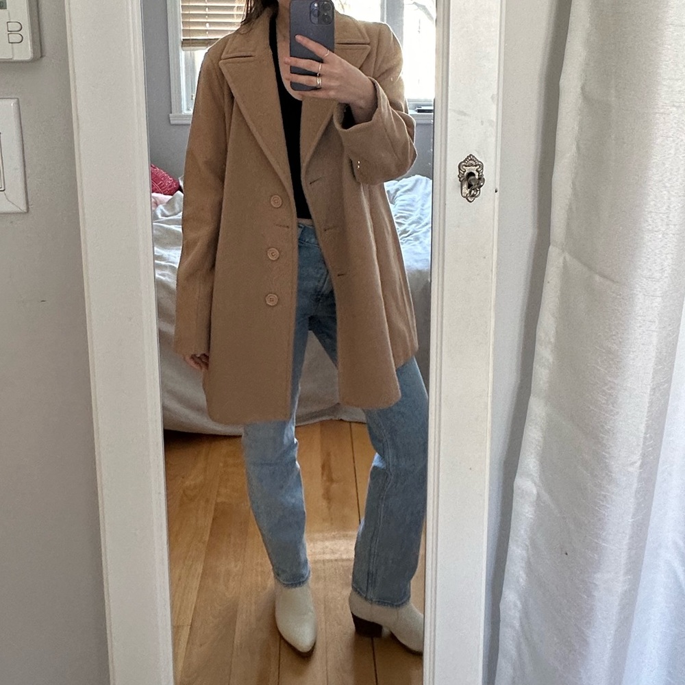 BEAUTIFUL WOOL TRENCH BLAZER JACKET